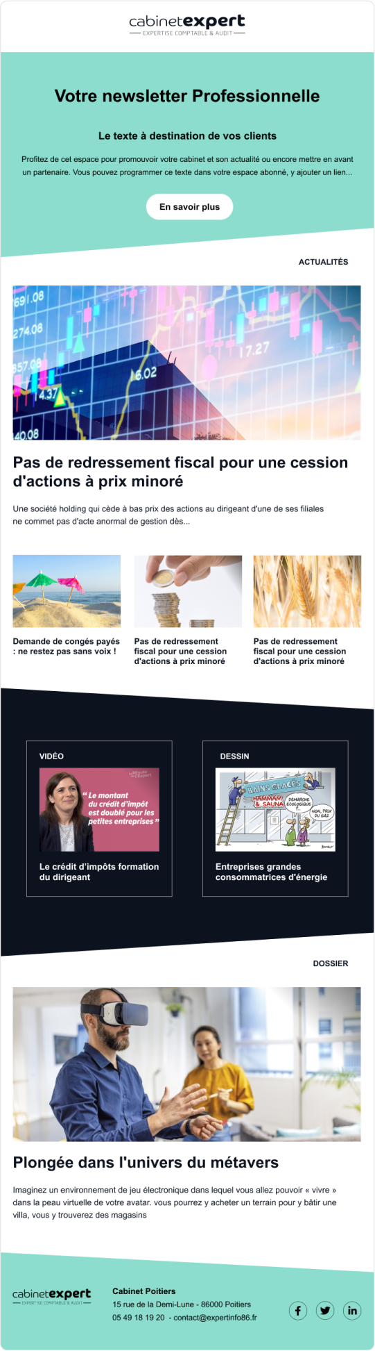 Newsletter pour expert-comptable